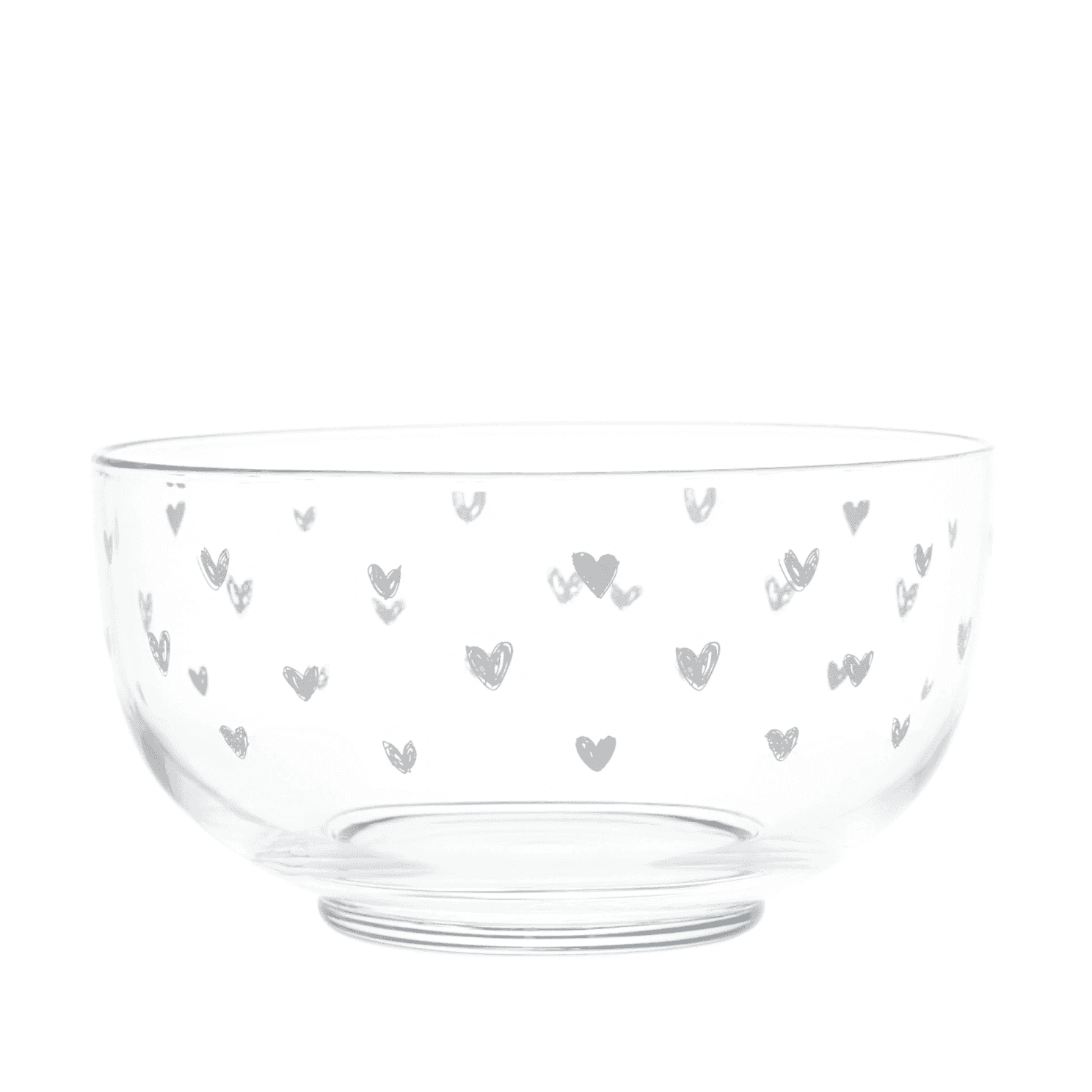 Immagine principale di Insalatiera in Vetro Soffiato Tappezzata di Cuori | Simple Day