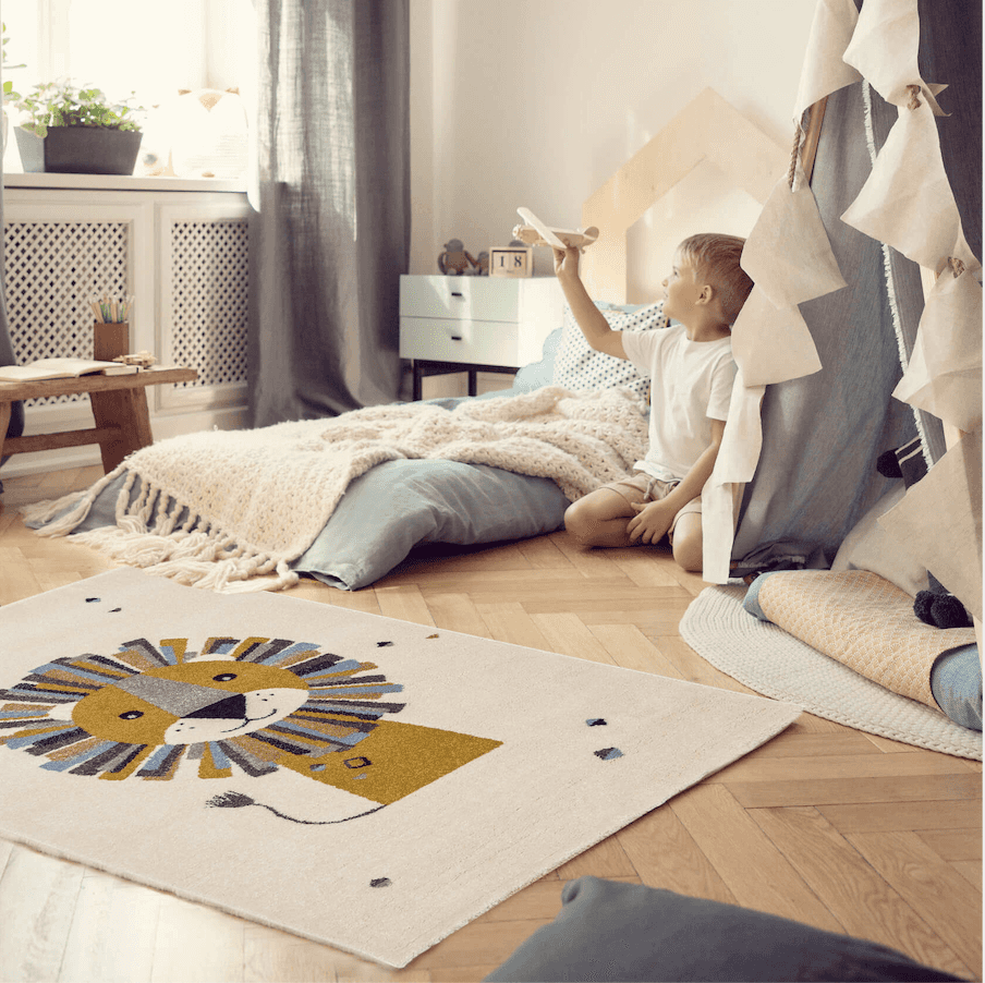 Immagine principale di Tappeto per bambini Soft Leone 80x150 cm | AFK Living