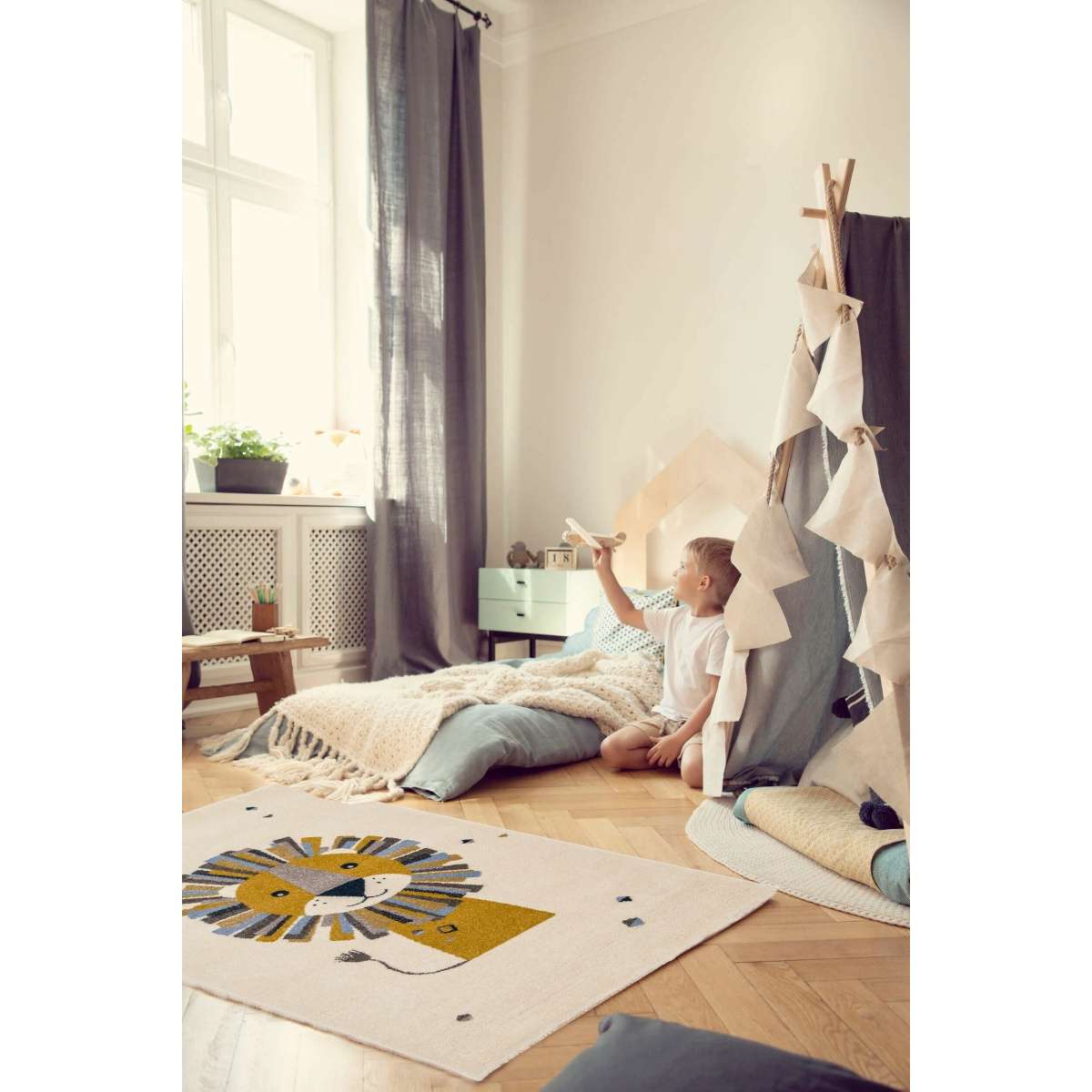 Immagine del prodotto Tappeto per bambini Soft Leone 80x150 cm | AFK Living