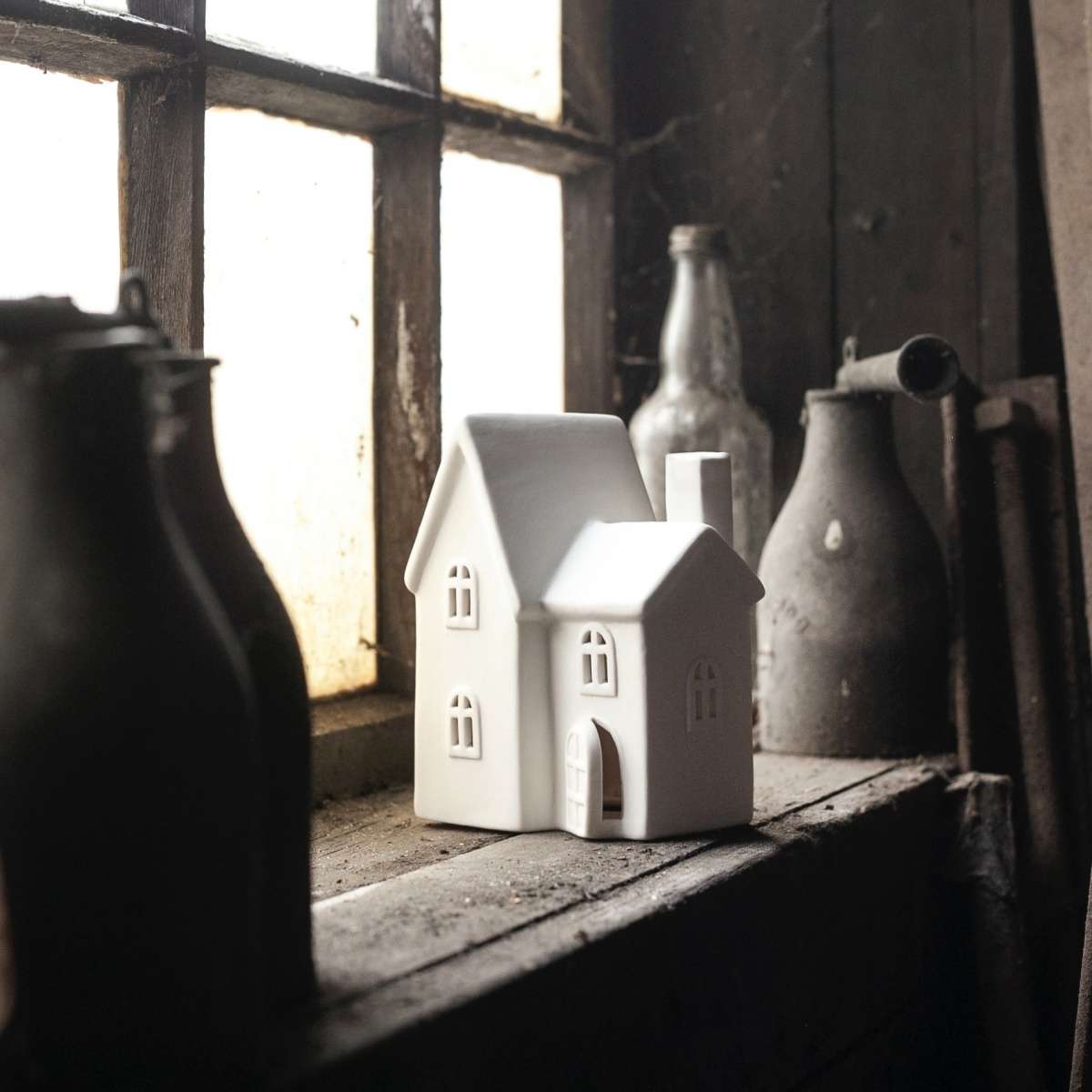 Immagine del prodotto Casetta decorativa Byn nr 11 in Ceramica opaca Bianca | Storefactory