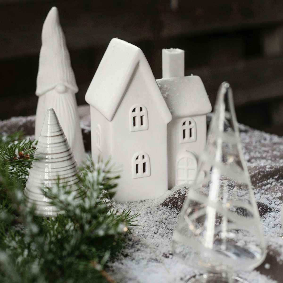 Immagine del prodotto Casetta decorativa Byn nr 11 in Ceramica opaca Bianca | Storefactory