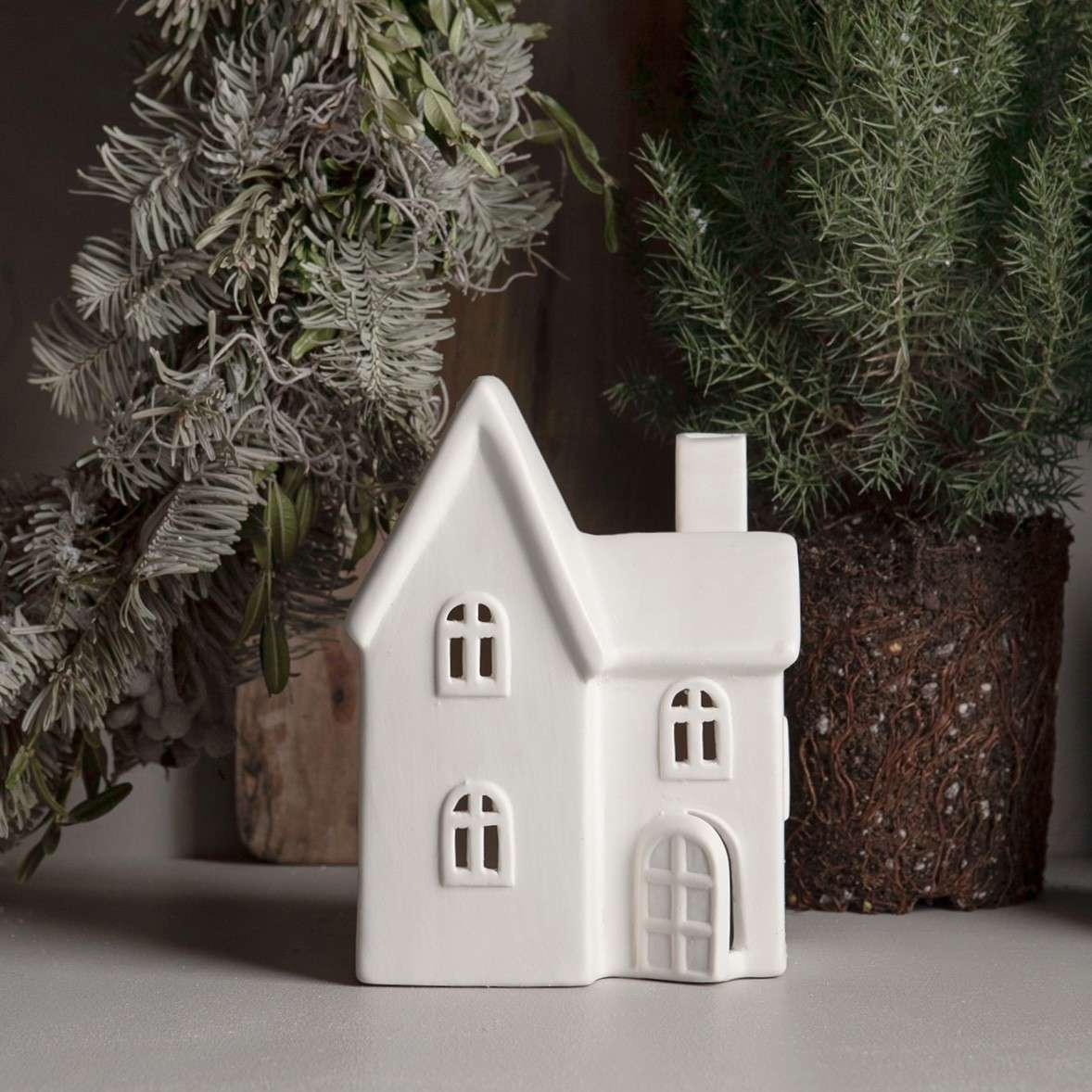 Immagine principale di Casetta decorativa Byn nr 11 in Ceramica opaca Bianca | Storefactory