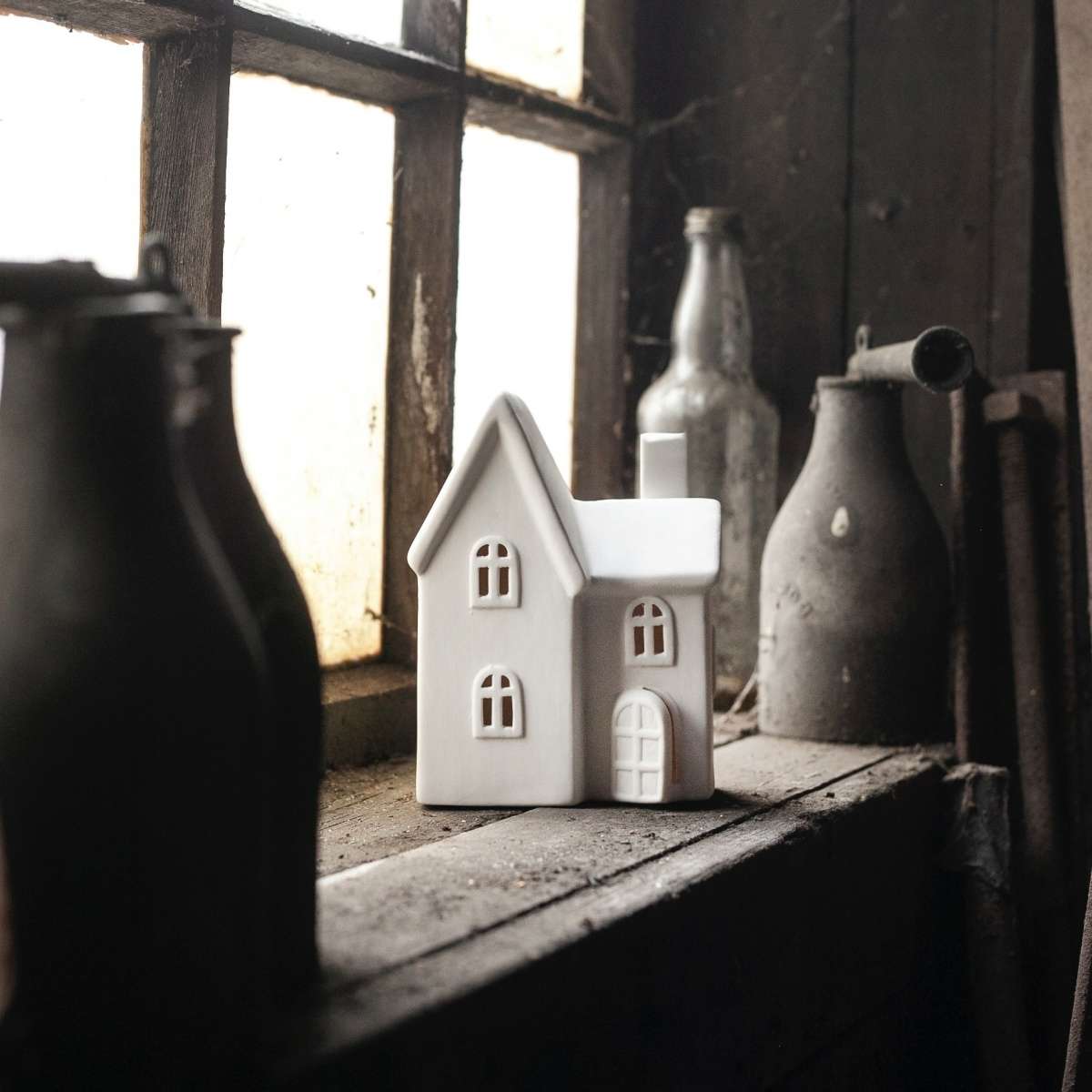 Immagine del prodotto Casetta decorativa Byn nr 11 in Ceramica opaca Bianca | Storefactory