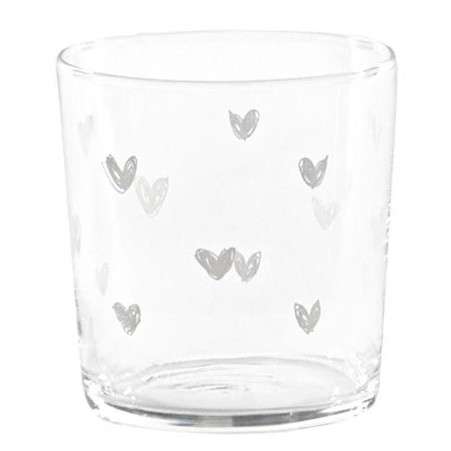 Immagine principale di Set 2 Bicchieri in vetro temperato Tapp. Cuori 35.5 cl | Simple Day