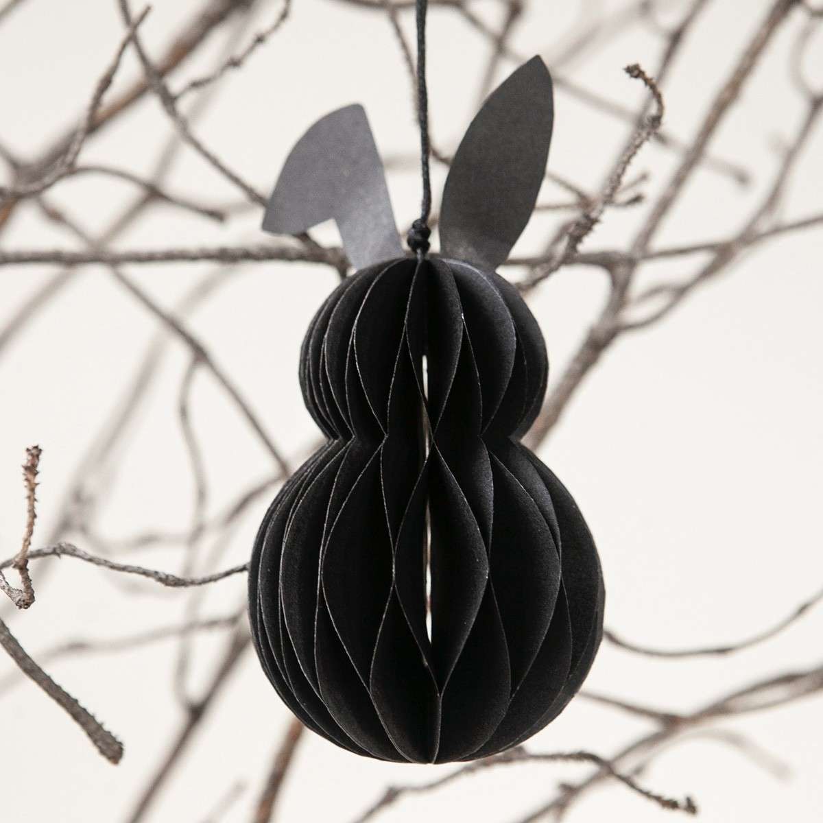 Immagine principale di Decorazione di Carta Origami Coniglio Hilma Nero | Storefactory