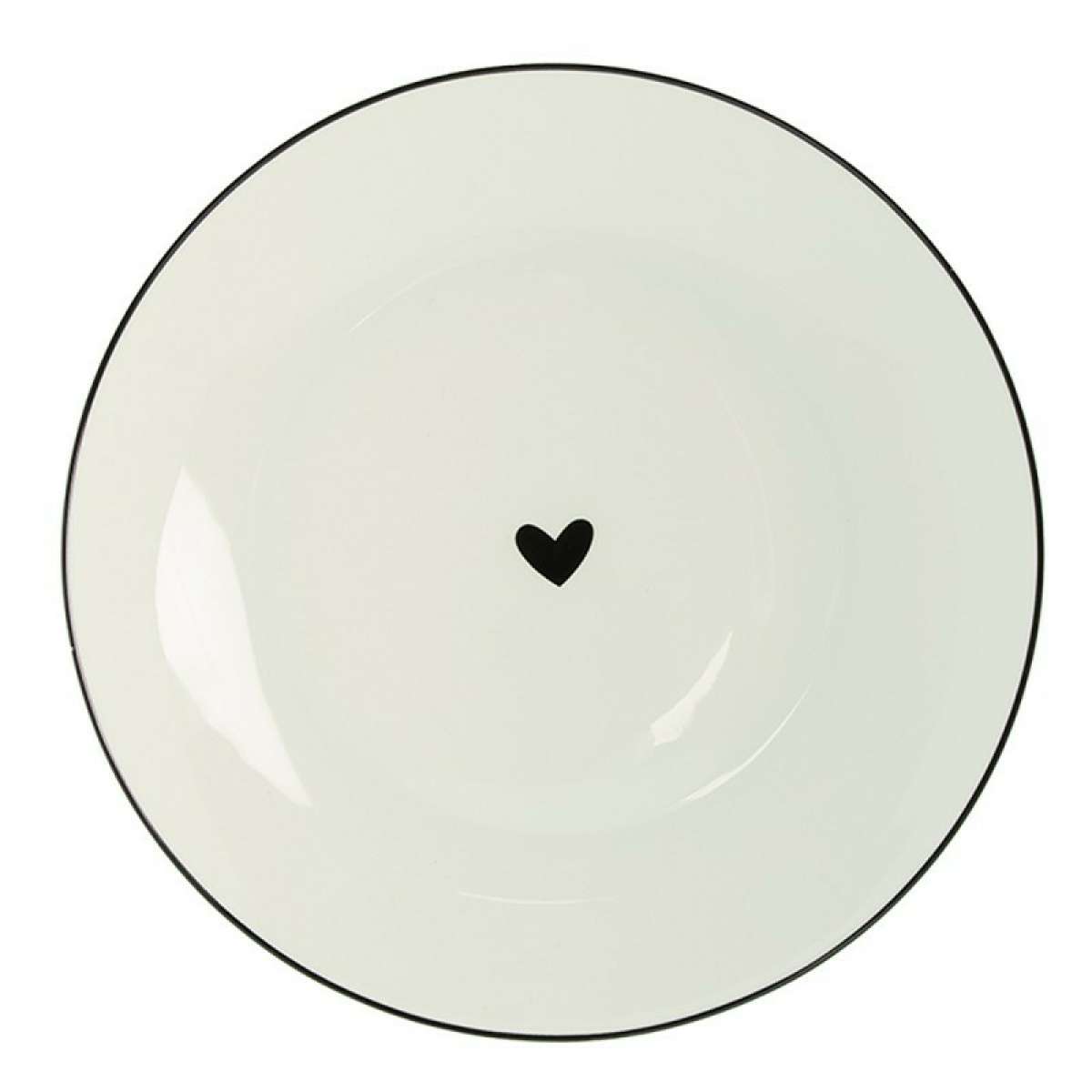 Immagine del prodotto Piatto da Colazione Amore in Porcellana Bianca ø20 cm | Clayre & Eef