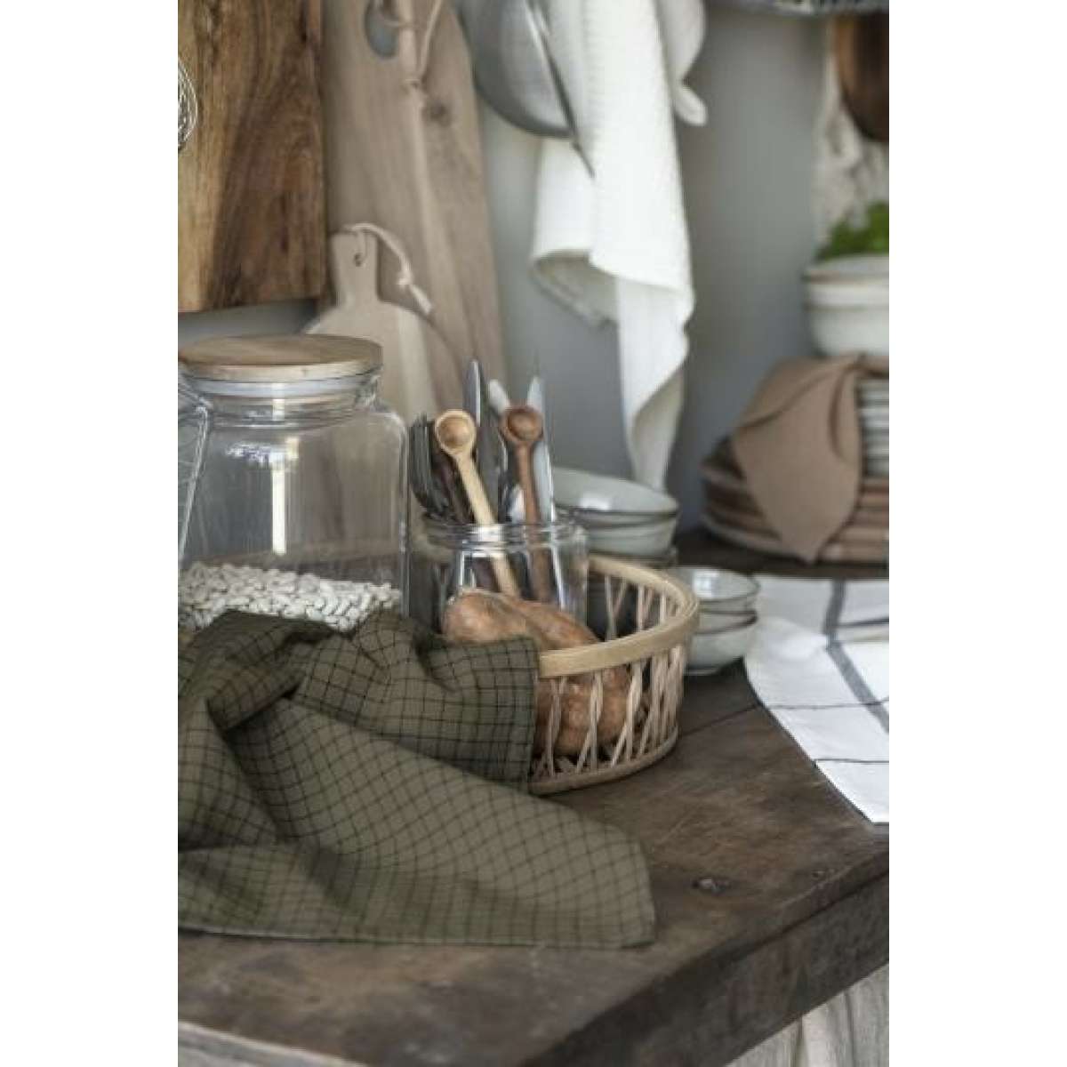 Immagine del prodotto Barattolo in Vetro con Coperchio in Legno Ermetico 3000 ml | IB Laursen