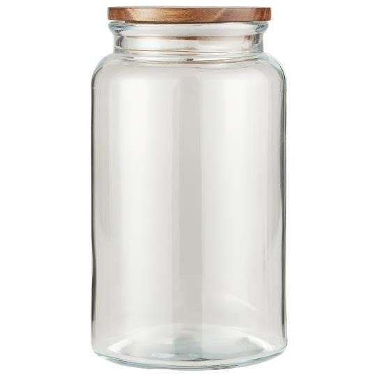 Immagine principale di Barattolo in Vetro con Coperchio in Legno Ermetico 3750 ml | IB Laursen