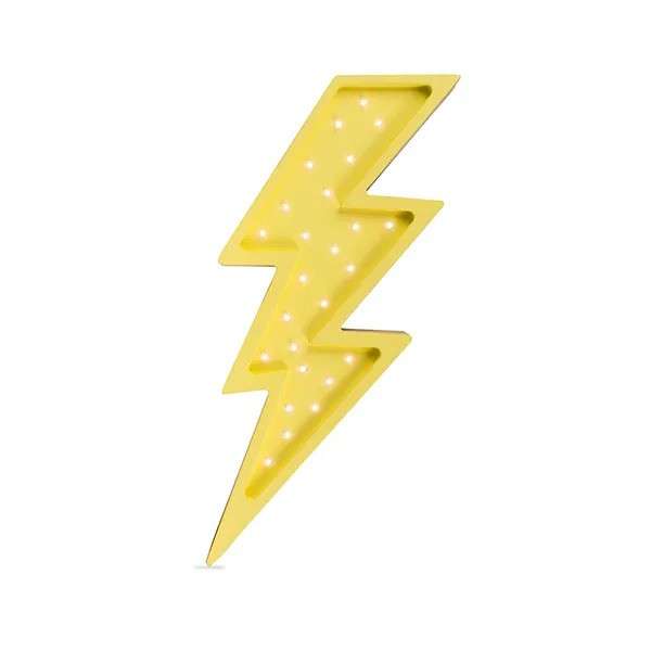 Immagine principale di Lampada in Legno Bolt Yellow | Little Lights
