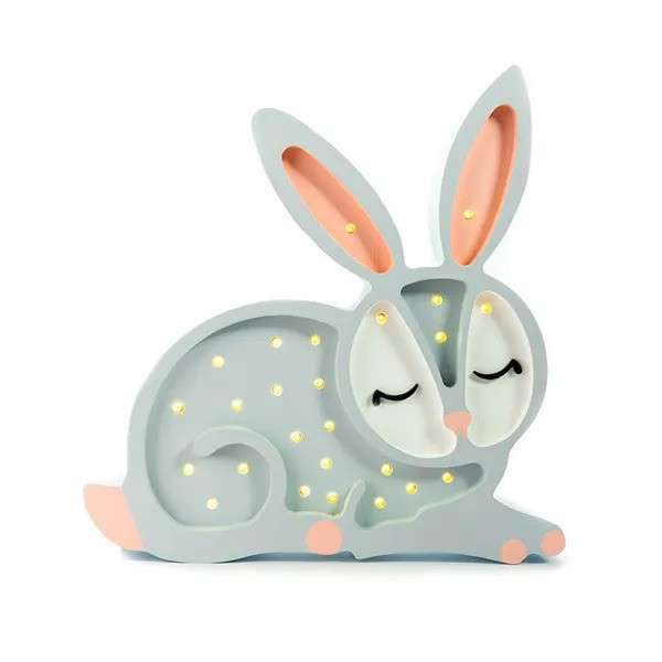 Immagine principale di Lampada in Legno Bunny Light Grey | Little Lights