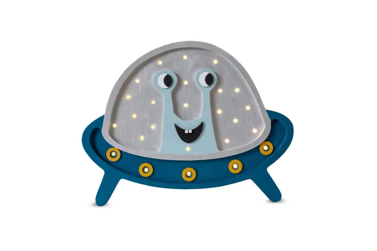 Immagine principale di Lampada in Legno Ufo Silver Dust | Little Lights