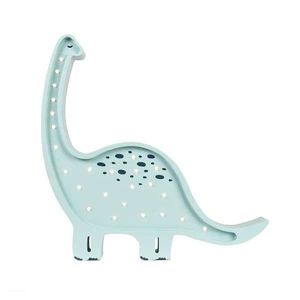 Immagine principale di Lampada in Legno Dino Diplodocus Prehistoric Blue | Little Lights