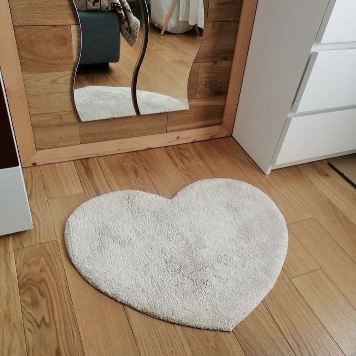 Immagine del prodotto Tappeto Jane a forma di Cuore in 100% Cotone Antiscivolo (4 colori) | Pietro Zanetti Home