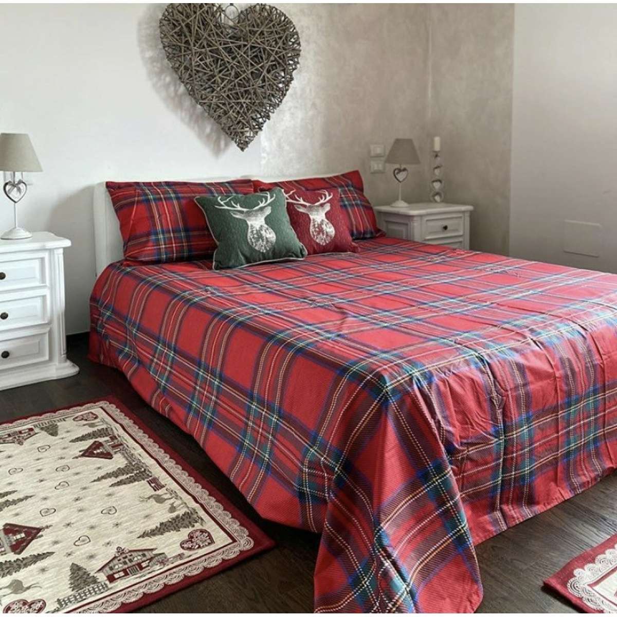 Immagine del prodotto Copripiumino Matrimoniale Tartan in 100% Cotone Daunex (2 Colori) | Daunex