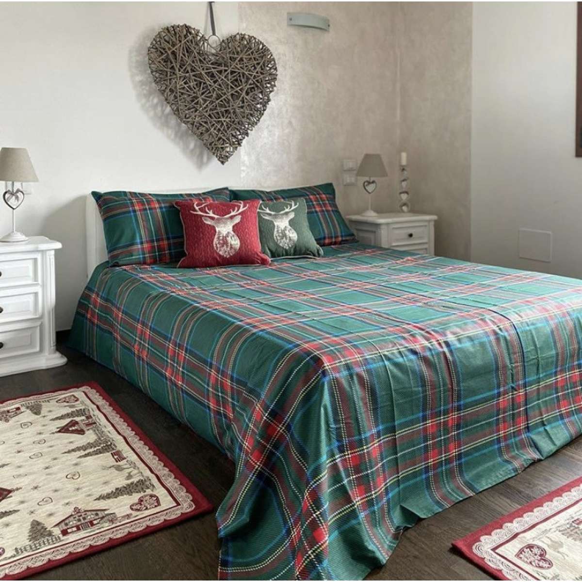 Immagine del prodotto Copripiumino Matrimoniale Tartan in 100% Cotone Daunex (2 Colori) | Daunex