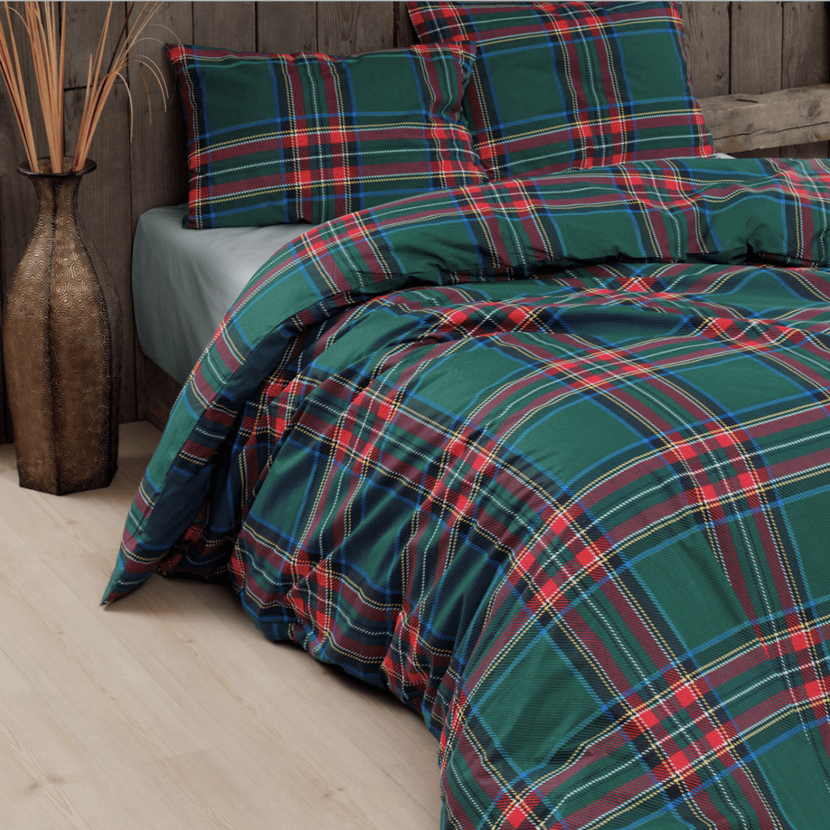 Immagine del prodotto Copripiumino Matrimoniale Tartan in 100% Cotone Daunex (2 Colori) | Daunex