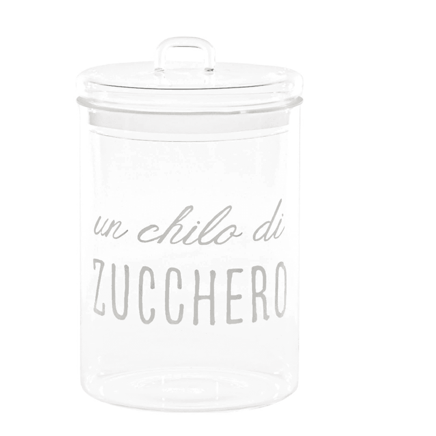 Immagine principale di Barattolo in vetro borosilicato Un chilo di Zucchero 12 cm | Simple Day