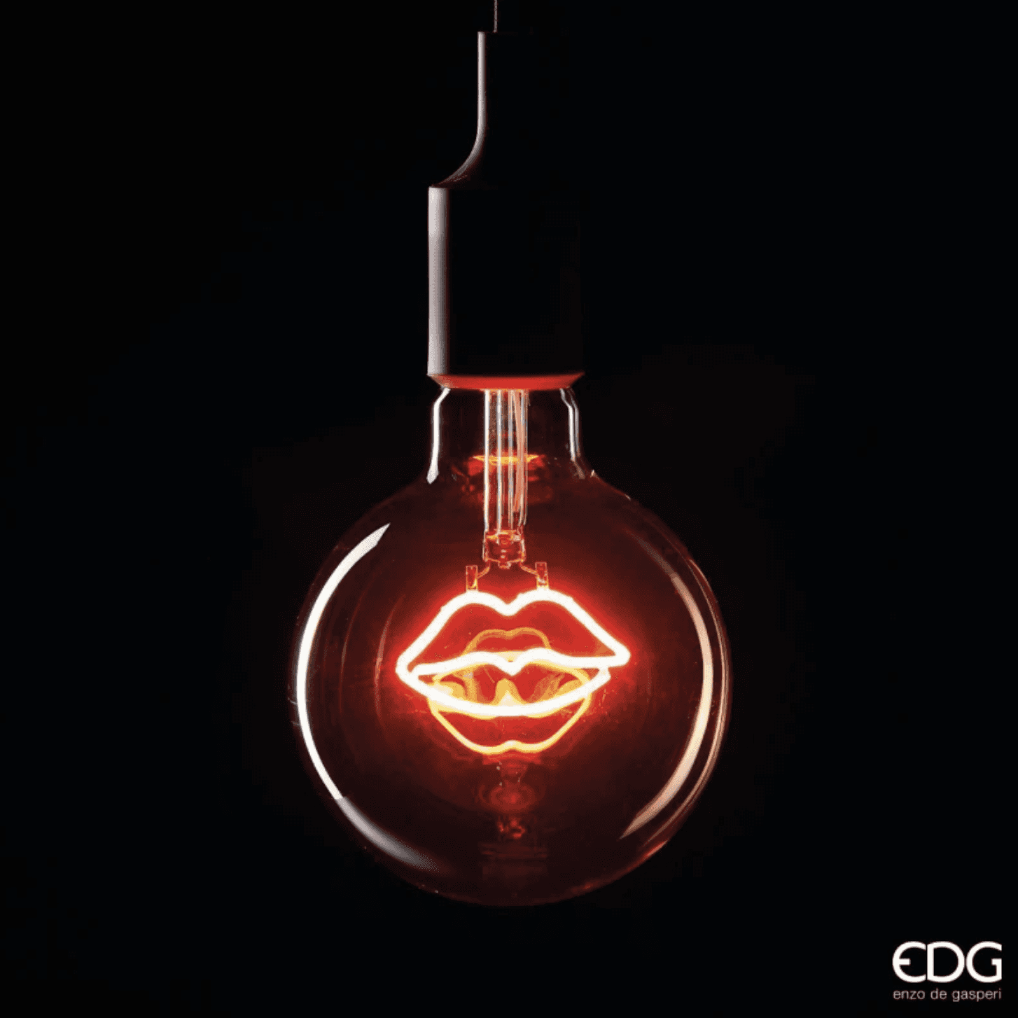 Immagine principale di Lampadina decoro Bulbo Kiss Rosso | EDG Enzo De Gasperi