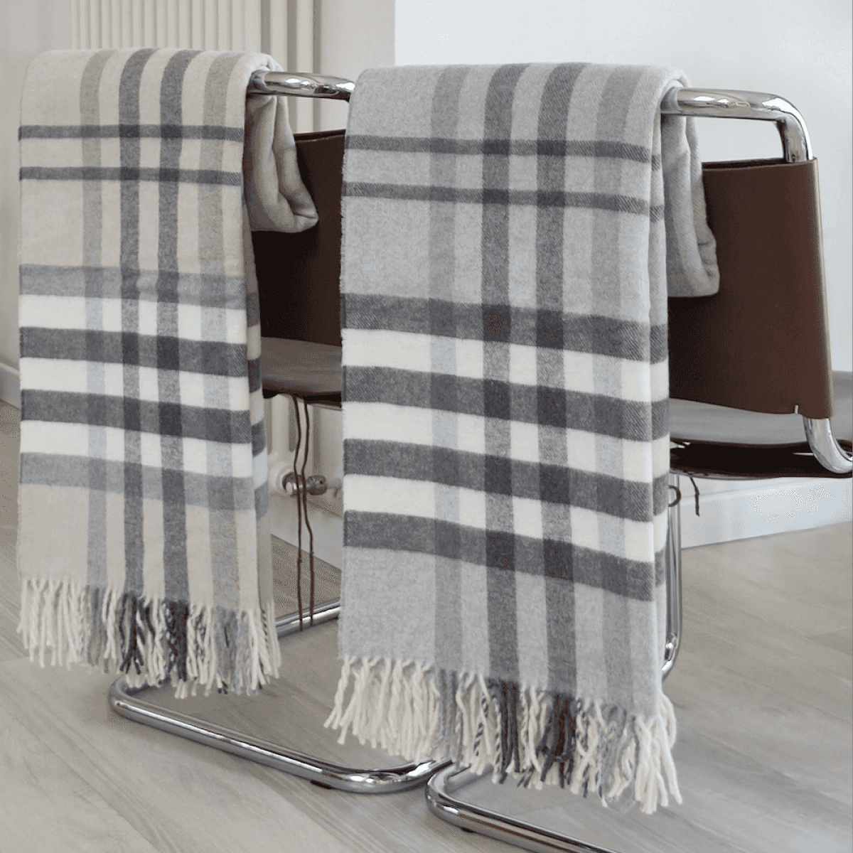 Immagine del prodotto Plaid Misto Lana Tartan Scozzese con Frange 130x180 cm (2 Colori) | Pietro Zanetti Home