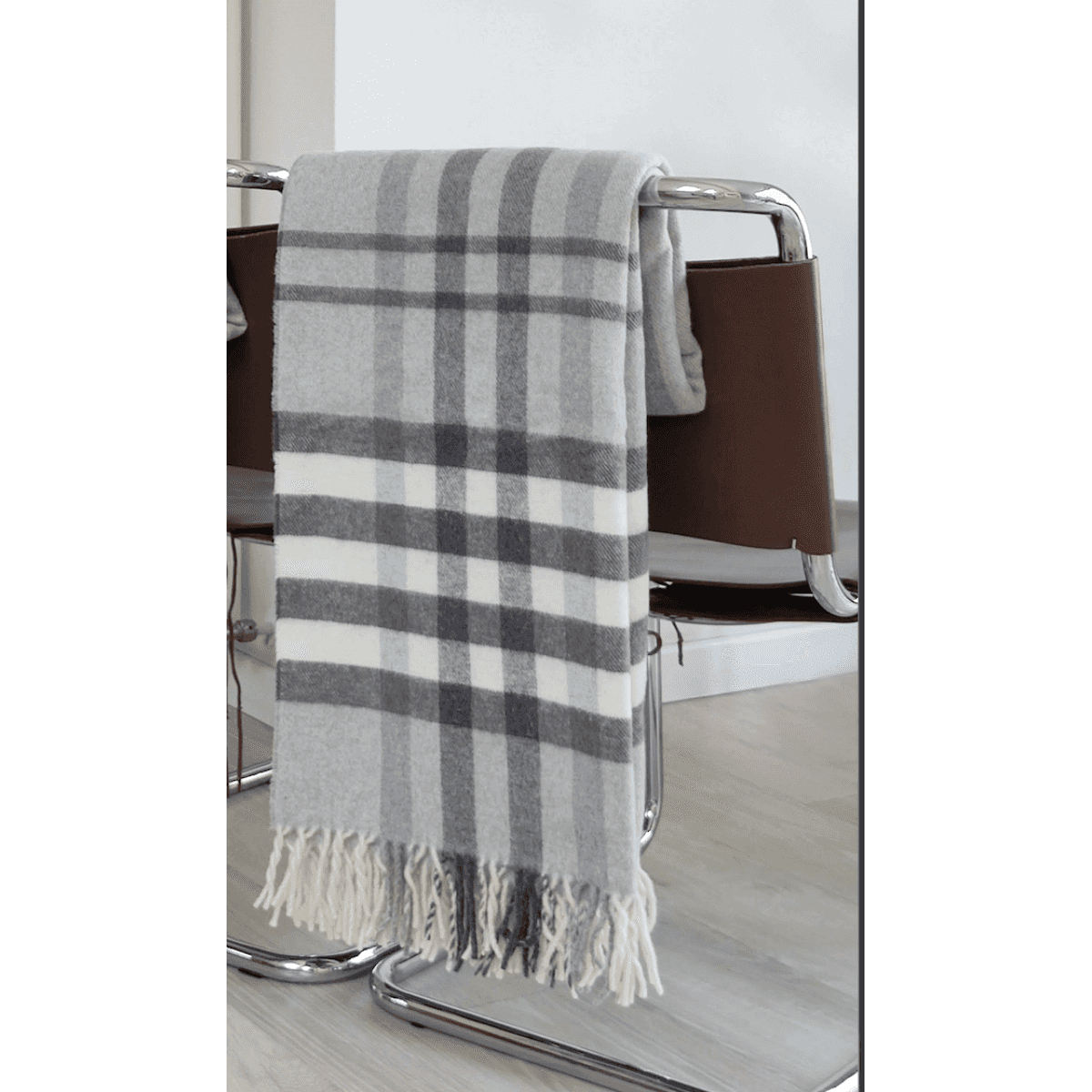 Immagine del prodotto Plaid Misto Lana Tartan Scozzese con Frange 130x180 cm (2 Colori) | Pietro Zanetti Home