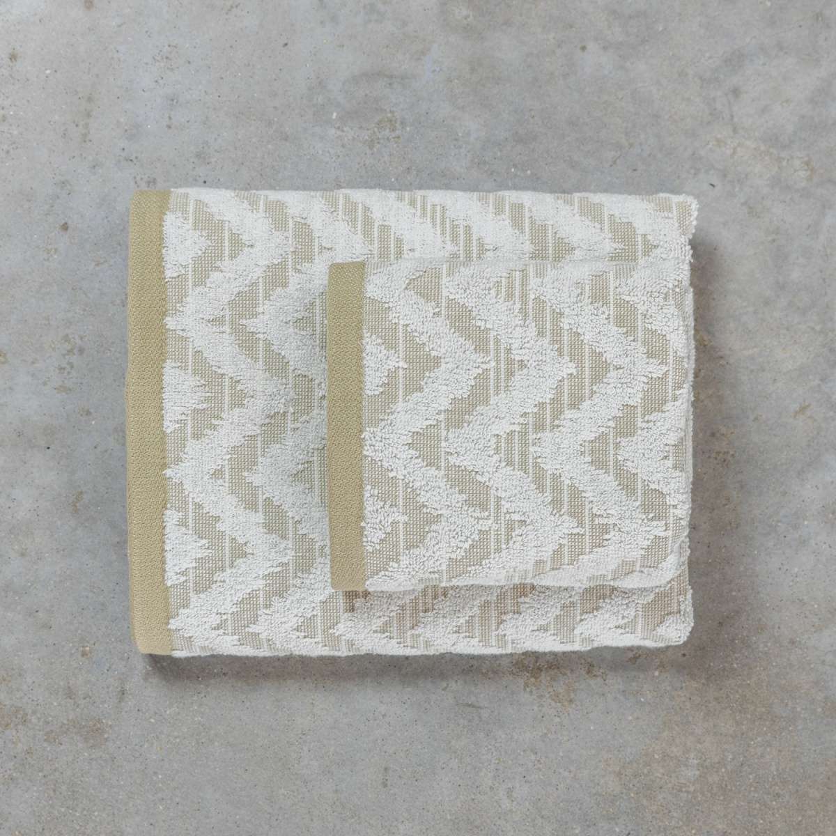 Immagine del prodotto Set Asciugamani Zig Zag in Jacquard 100% Cotone | Pietro Zanetti Home