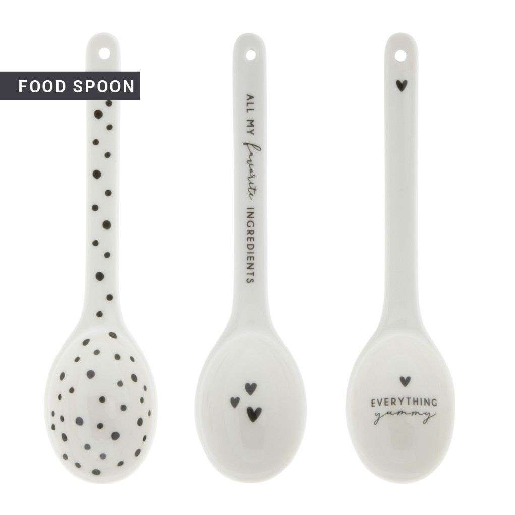 Immagine principale di Cucchiaio Grande dosatore in Ceramica Bianca (3 fantasie) | Bastion Collections