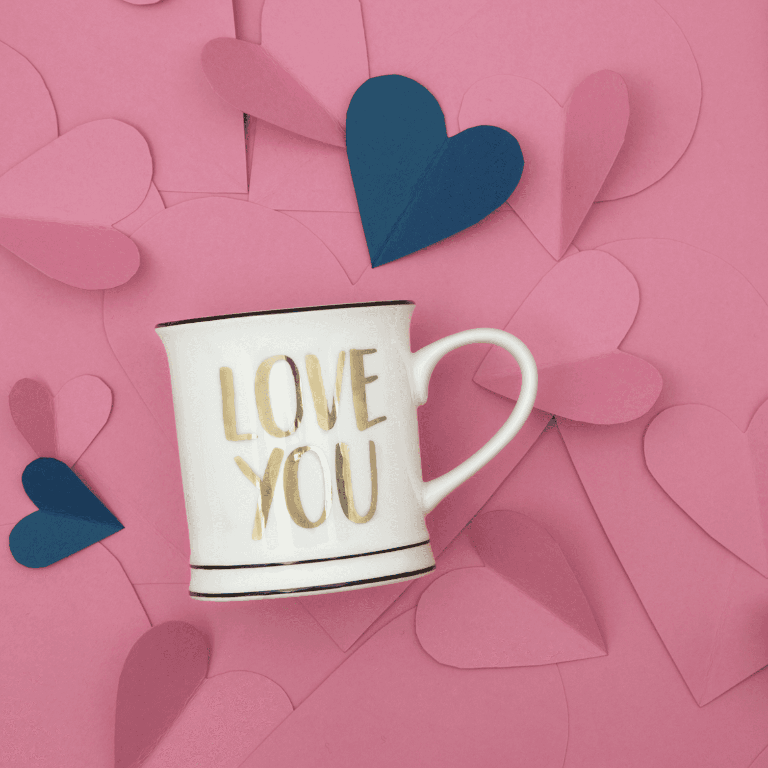 Immagine principale di Mug in ceramica Love You Gold | Sass & Belle