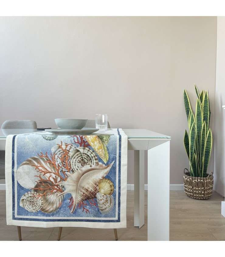 Immagine principale di Runner Tavolo in Lino Murice 45x170 cm | Tessitura Toscana Telerie
