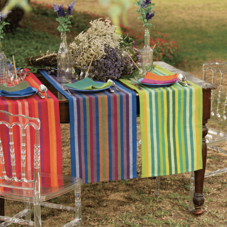 Immagine principale di Runner Tavolo in Cotone Tinto in Filo Illimani 45x170 cm (3 colori) | Tessitura Toscana Telerie
