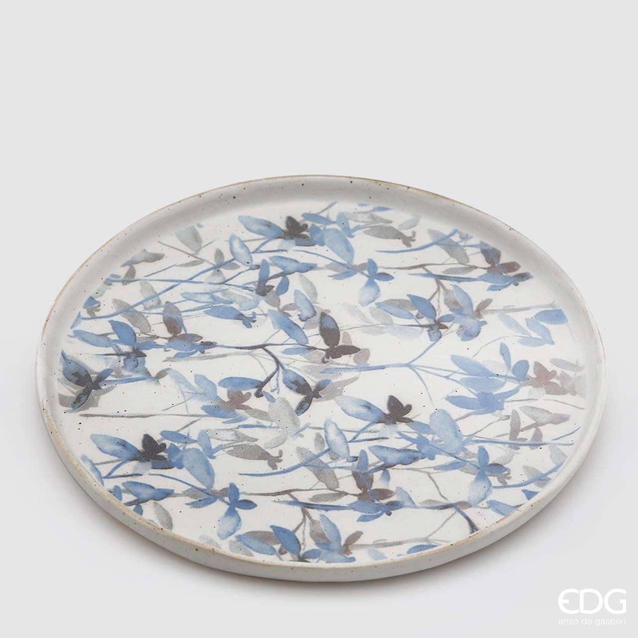Immagine principale di Piatto fantasia Fiordaliso in Gres ø22 cm | EDG Enzo De Gasperi