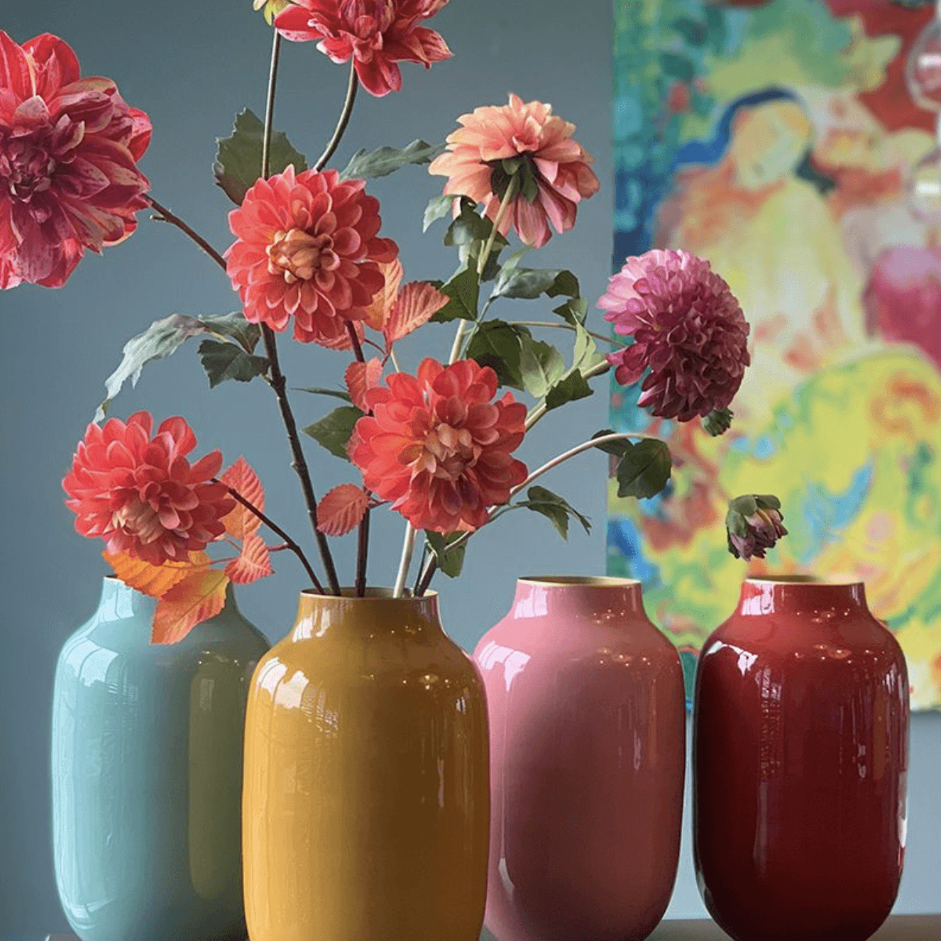 Immagine principale di Vaso Metal Oval 30 cm - 5 Colori | Pip Studio Amsterdam