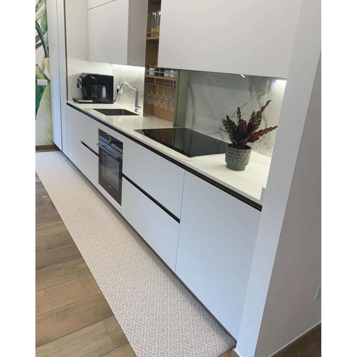 Immagine del prodotto Tappeto Cucina a metro Rombi Crema in Pvc H 50 cm - scegli tu la misura | Pietro Zanetti Home