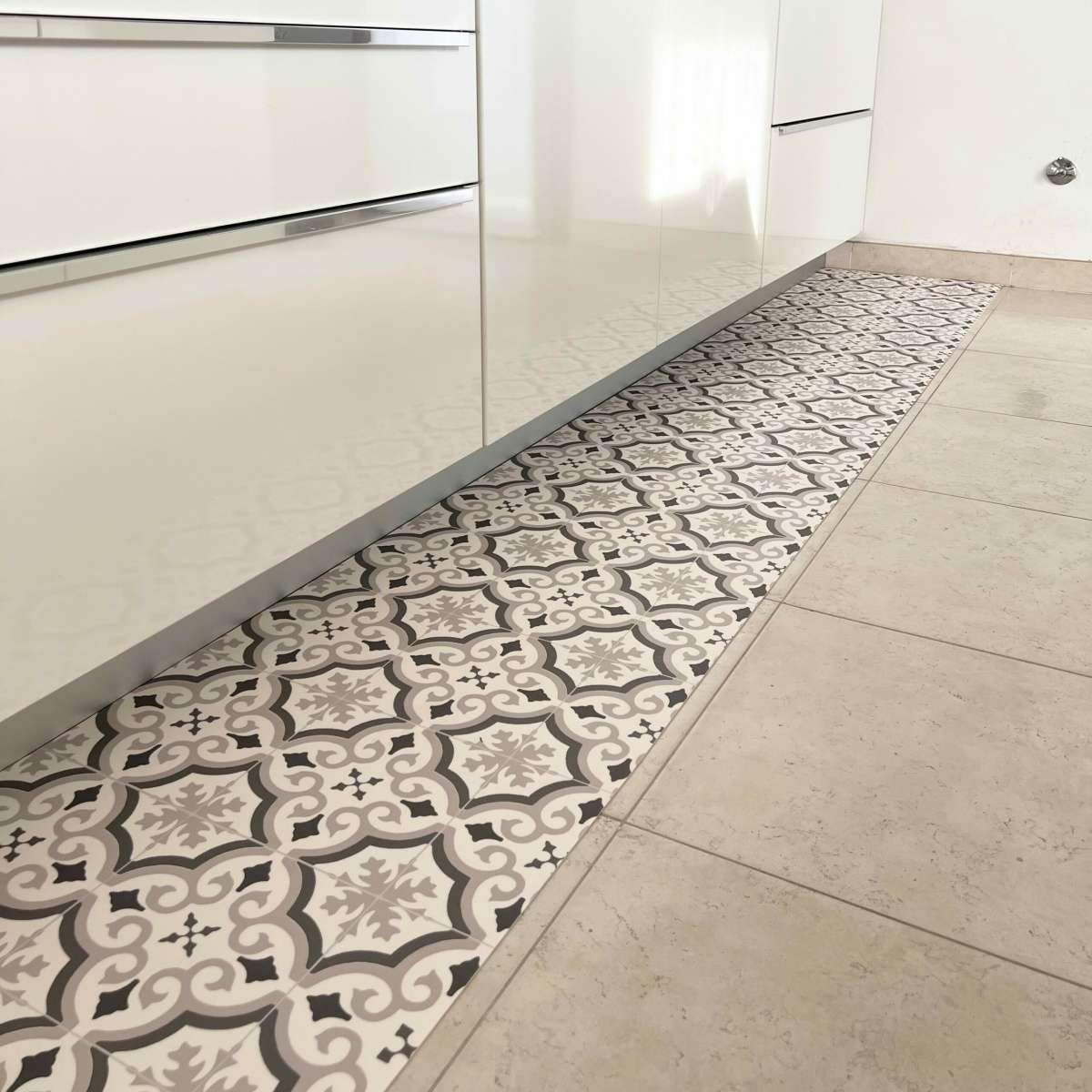 Immagine del prodotto Tappeto Cucina a metro Boho Chic Cementine Grigio in Pvc H 50 cm - scegli tu la misura | Pietro Zanetti Home