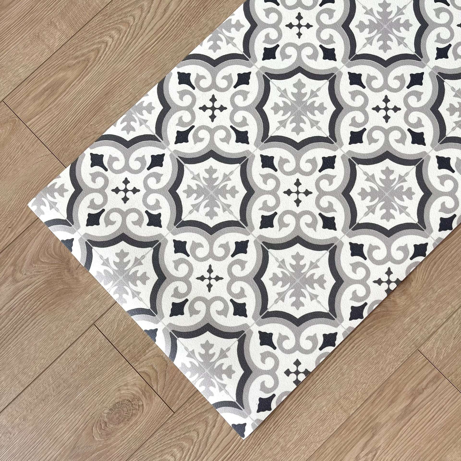 Immagine principale di Tappeto Cucina a metro Boho Chic Cementine Grigio in Pvc H 50 cm - scegli tu la misura | Pietro Zanetti Home