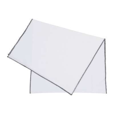 Immagine principale di Runner Tavolo Corino Tinta Unita con Bordo 50x160 cm | Côté Table