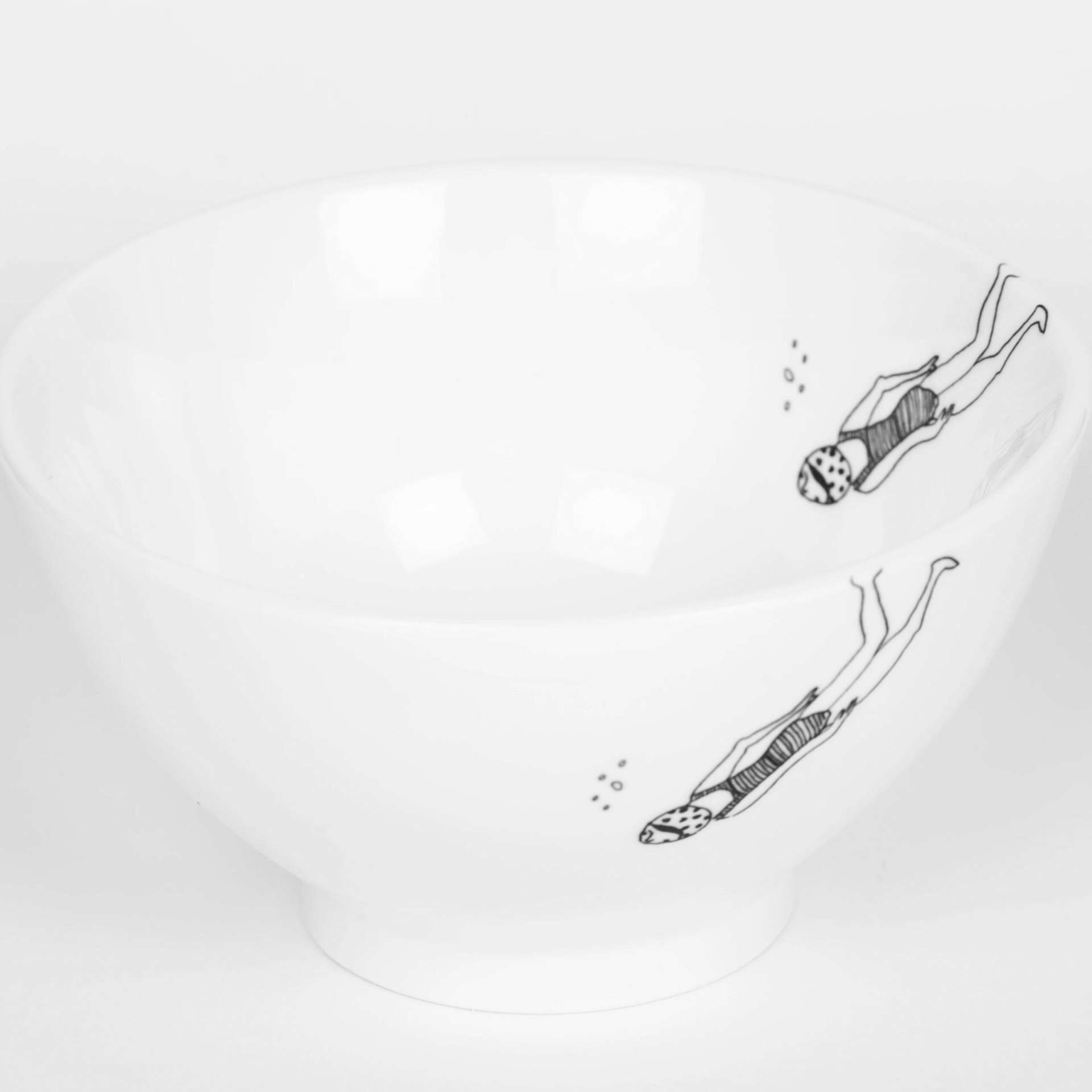 Immagine principale di Bowl in Porcellana Diving Girl | Helen B.