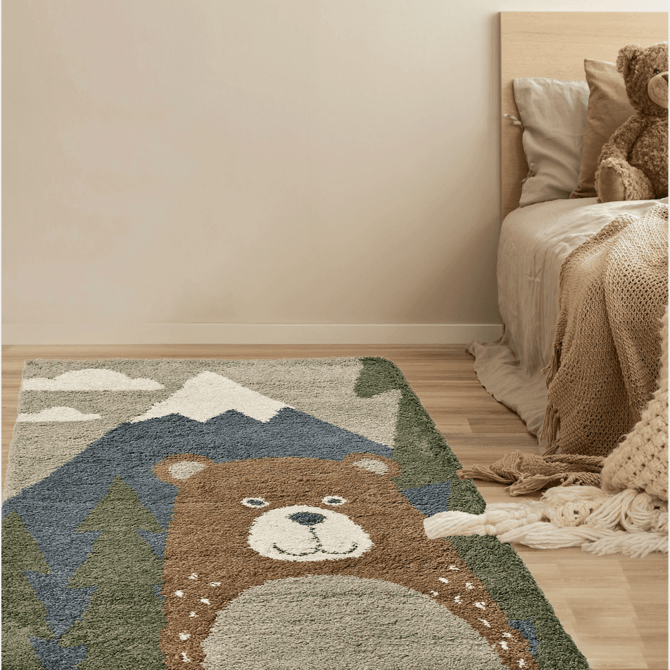 Immagine principale di Tappeto per bambini Soft Piccolo Orso della Foresta 120x170 cm | AFK Living
