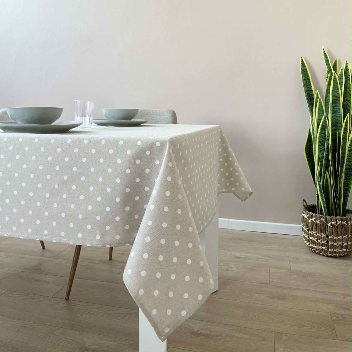 Immagine del prodotto Tovaglia Rotonda Pois Bianchi in cotone ø 180 cm | Pietro Zanetti Home