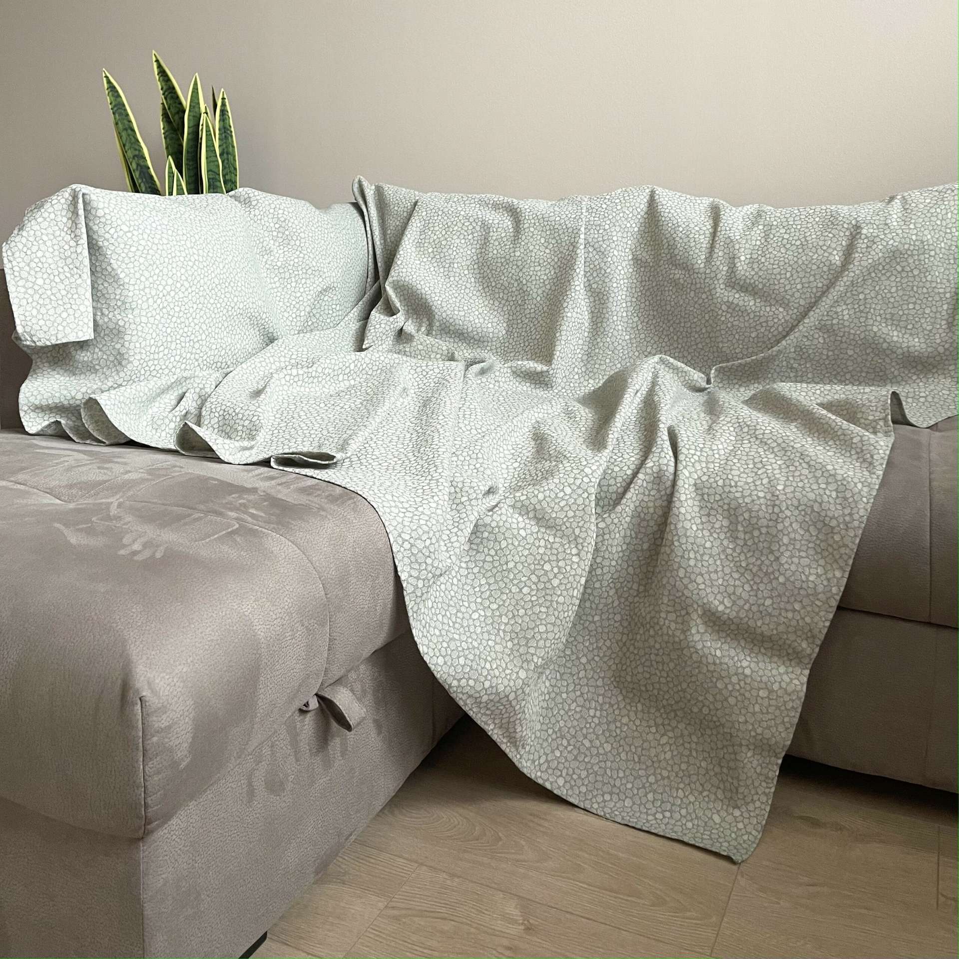 Immagine principale di Copridivano - Copritutto Noa Grigio in cotone (2 misure) | Pietro Zanetti Home