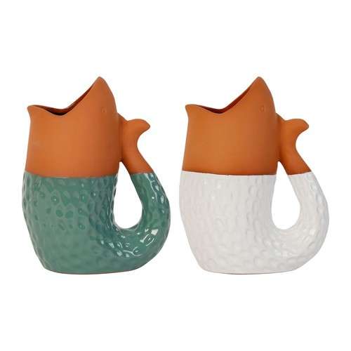 Immagine principale di Vaso Corpo Pesce Bicolor in Ceramica (2 Colori) | Côté Table