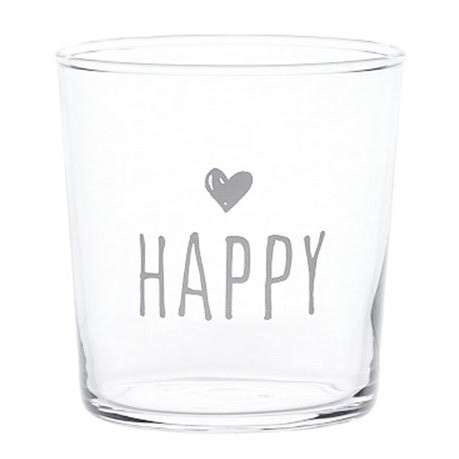 Immagine principale di Set 2 Bicchieri in vetro temperato Happy 35.5 cl | Simple Day