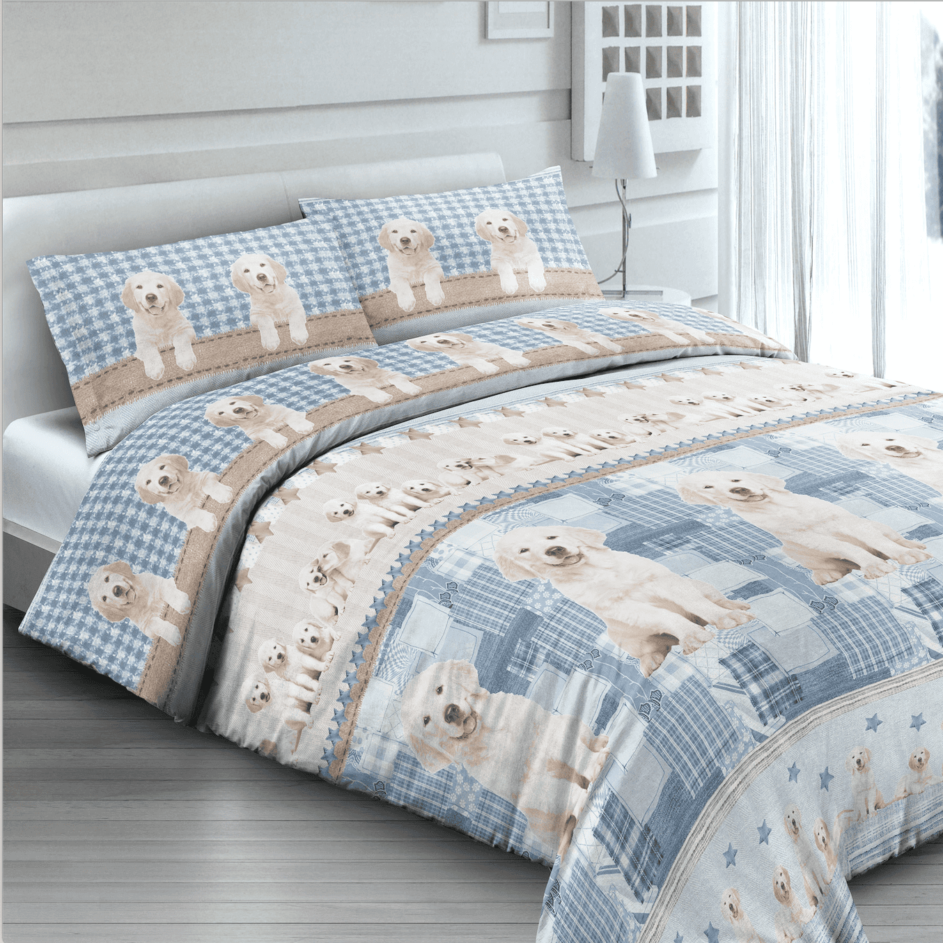 Immagine principale di Copripiumino Singolo Cani in 100% Cotone | Pietro Zanetti Home