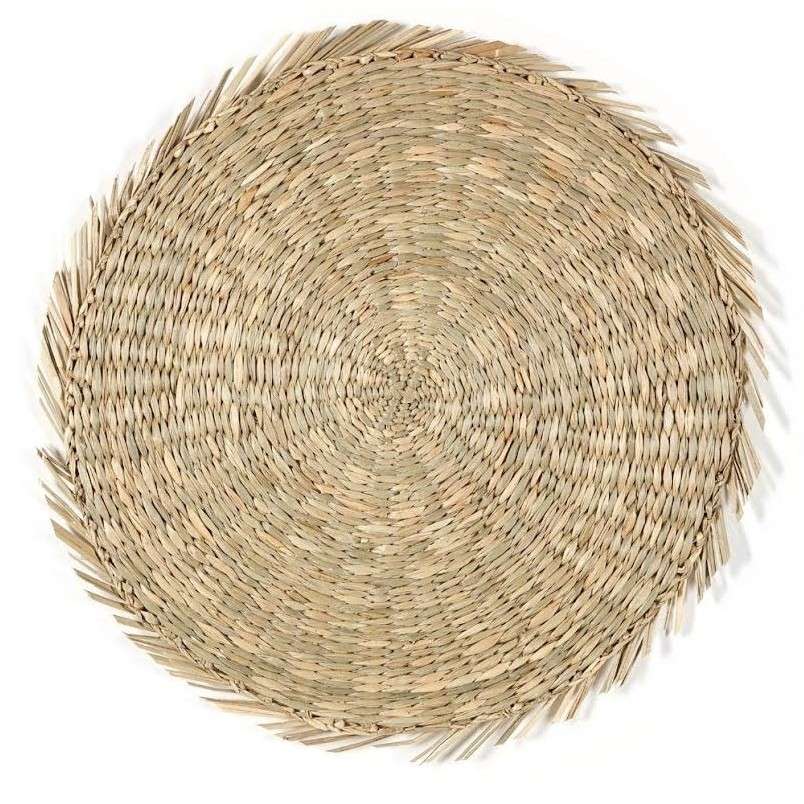 Immagine principale di Tovaglietta Americana Rotonda in Alga con Frange 34 cm | A. House