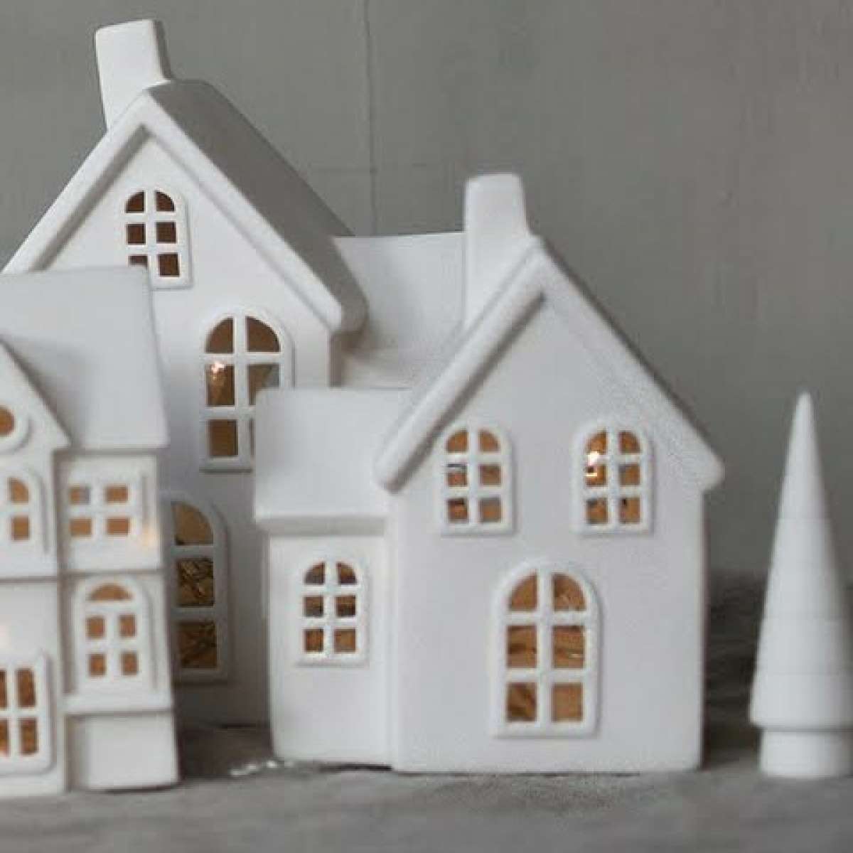 Immagine del prodotto Casetta decorativa Byn nr 4 in Ceramica opaca Bianca | Storefactory