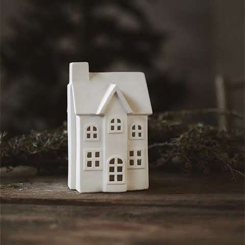 Immagine principale di Casetta decorativa Byn nr 2 in Ceramica opaca Bianca | Storefactory