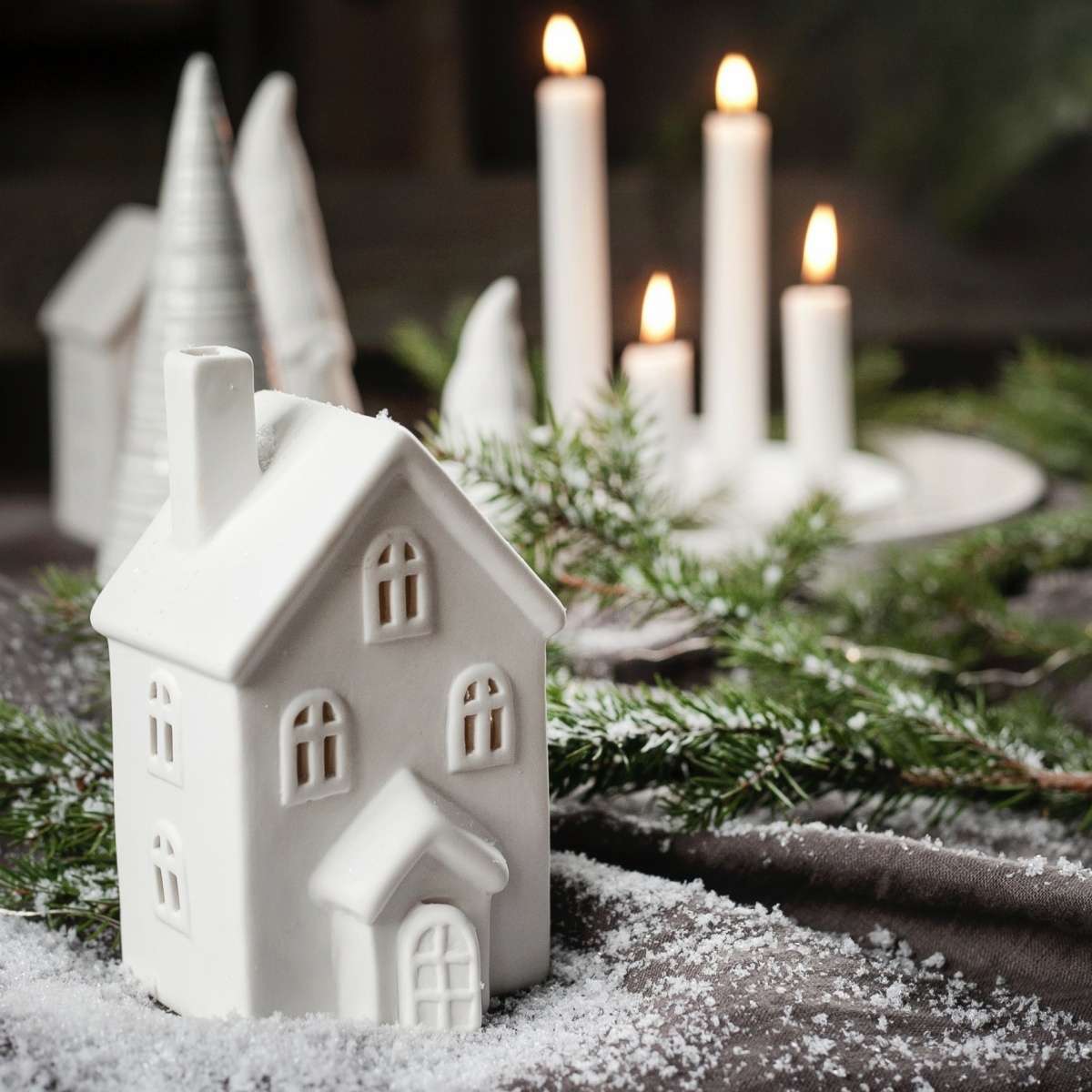 Immagine del prodotto Casetta decorativa Byn nr 12 in Ceramica opaca Bianca | Storefactory