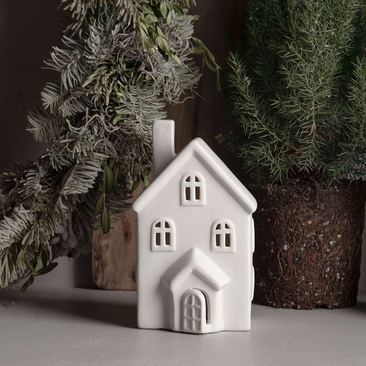 Immagine principale di Casetta decorativa Byn nr 12 in Ceramica opaca Bianca | Storefactory