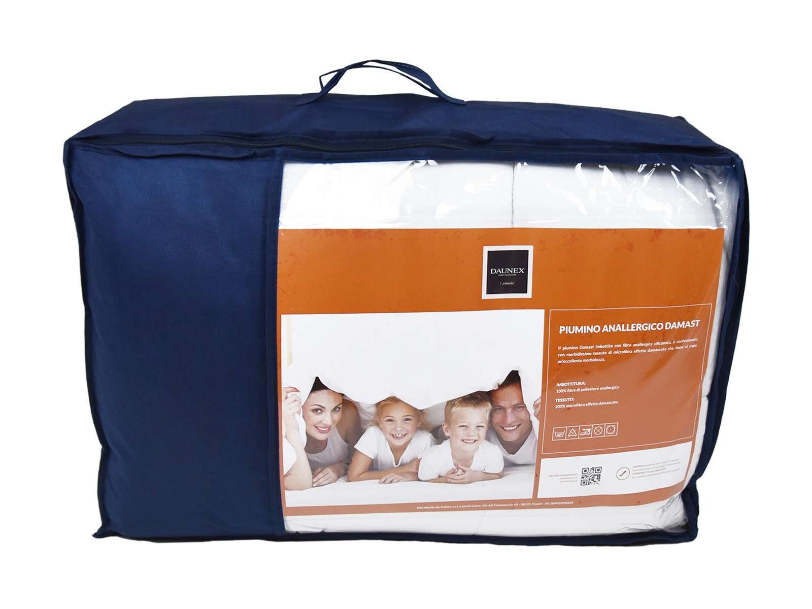 Immagine principale di Piumone Singolo Damast MEDIUM (Media Pesantezza) in Morbida Microfibra | Daunex