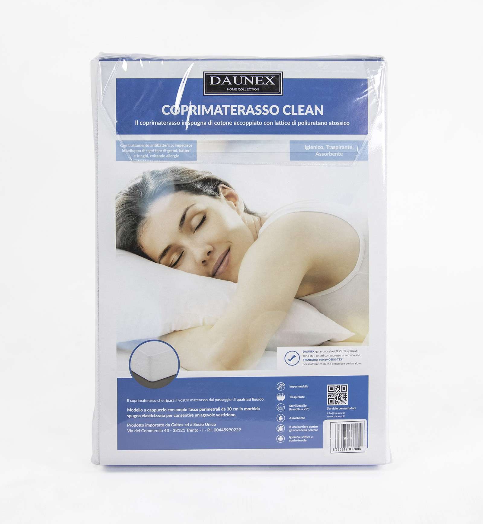 Immagine principale di Coprimaterasso Una Piazza e Mezza Clean Impermeabile | Daunex