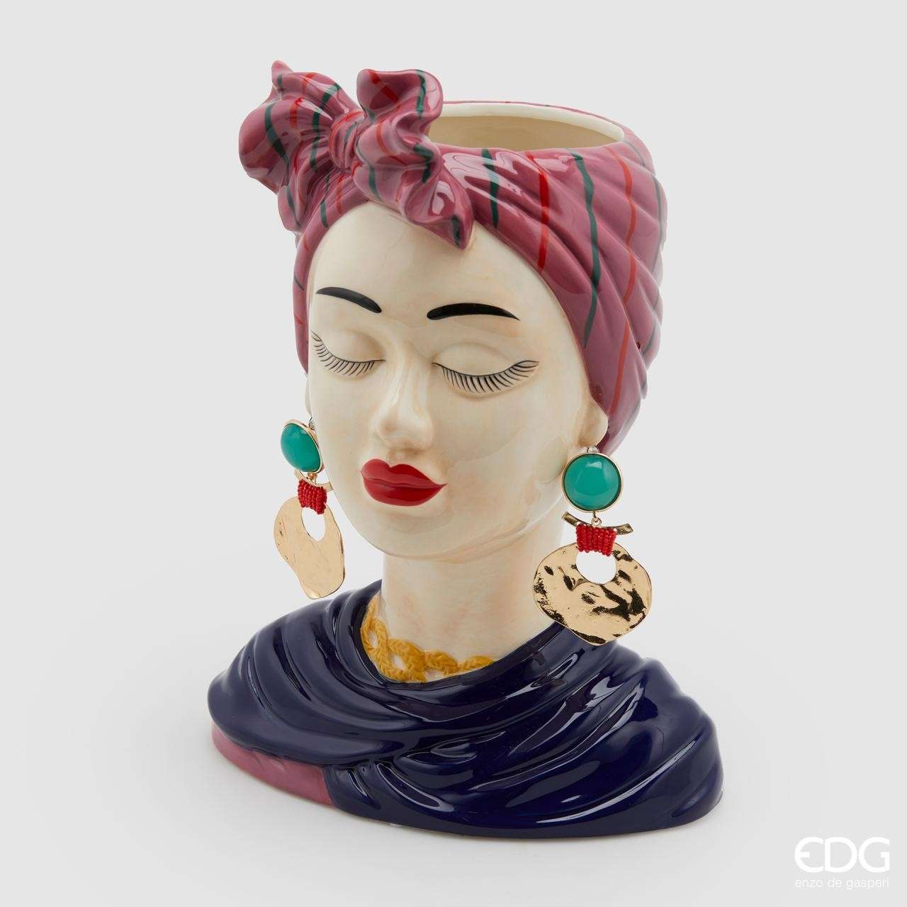 Immagine principale di Vaso Lady Cuba in Ceramica h31x17 cm | EDG Enzo De Gasperi
